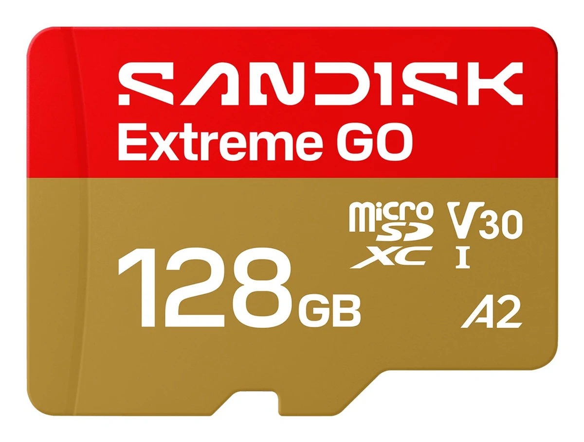 Sandisk Extreme Go microSD UHS-I 128GB MicroSD 240MB/s(R) / 120MB/s(W)