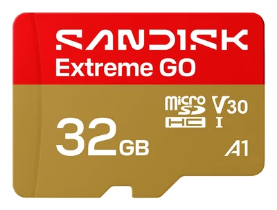 Karta pamięci microSD SanDisk Extreme Go 32GB UHS-I (100MB/s odczyt / 60MB/s zapis)