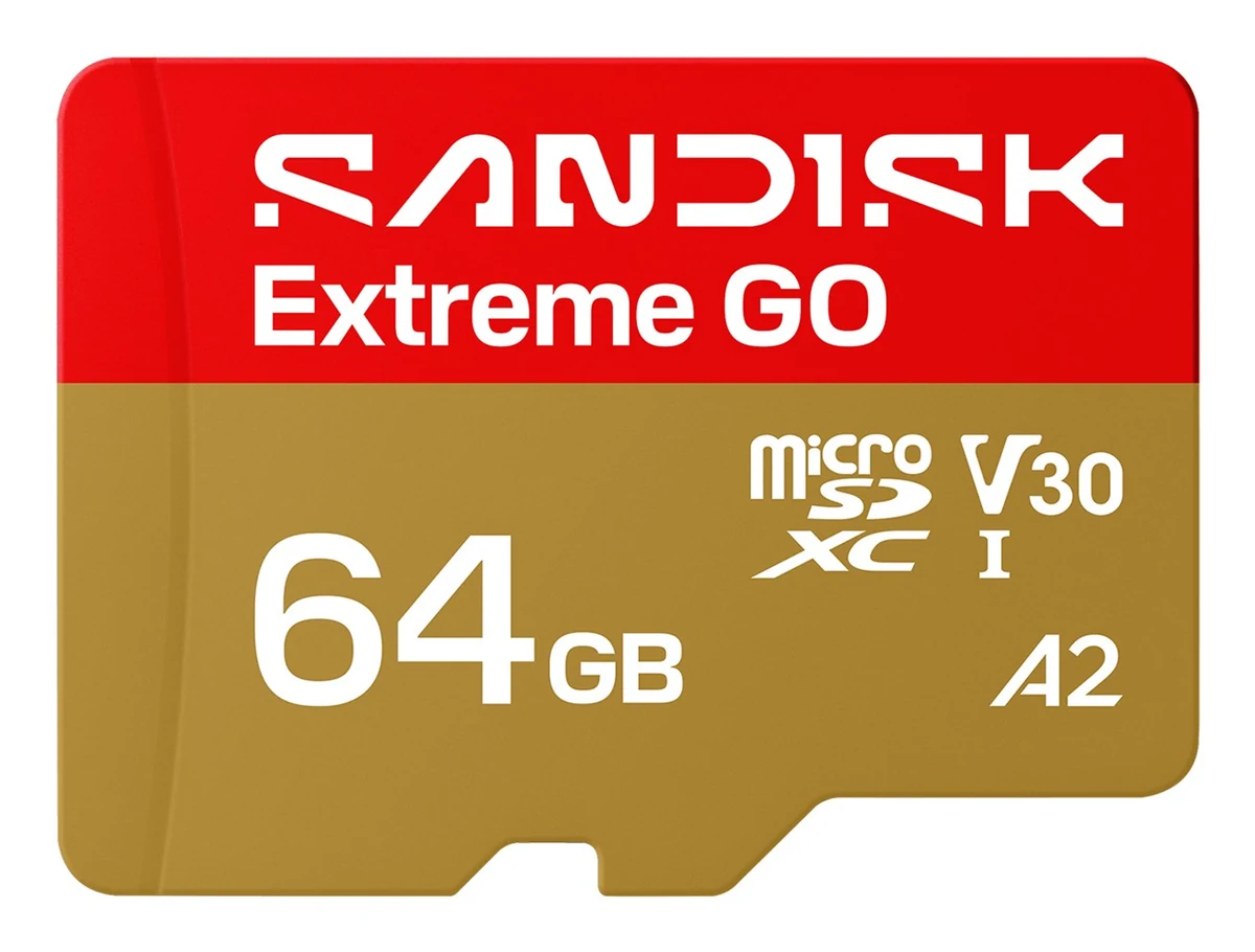 Sandisk Extreme Go microSD UHS-I 64GB MicroSD 170MB/s(R) / 80MB/s(W)