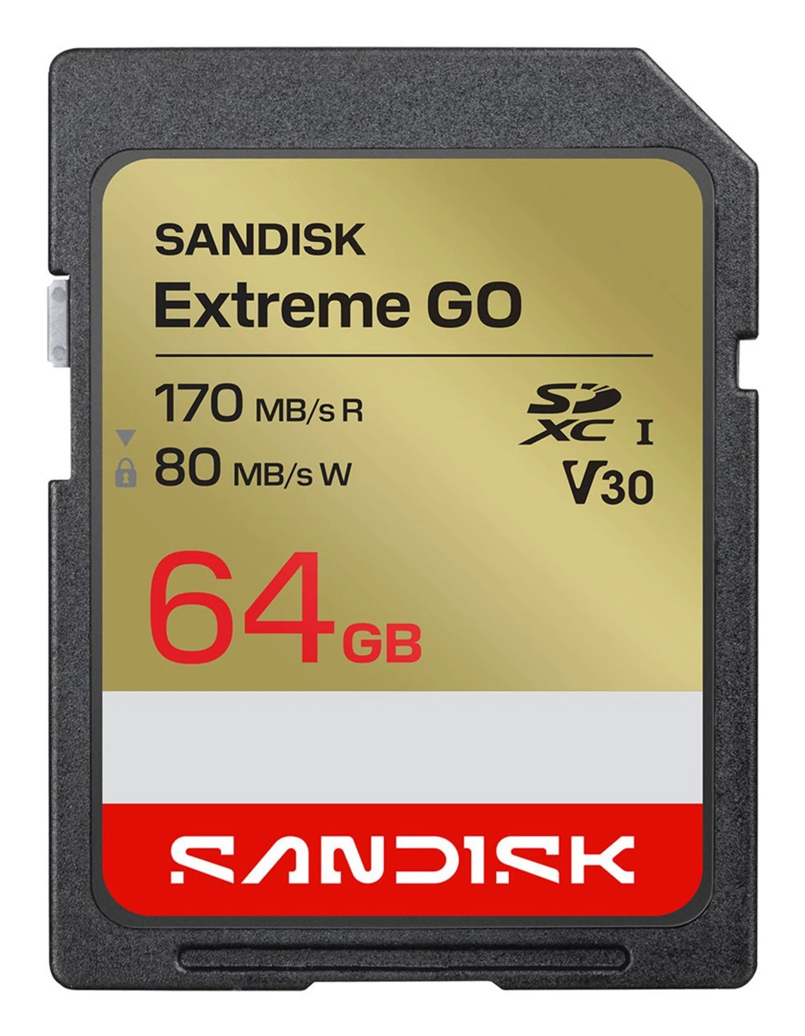 Sandisk Extreme Go SD UHS-I 64GB SD 170MB/s(R) / 80MB/s(W) — zdjęcie 1 z 2