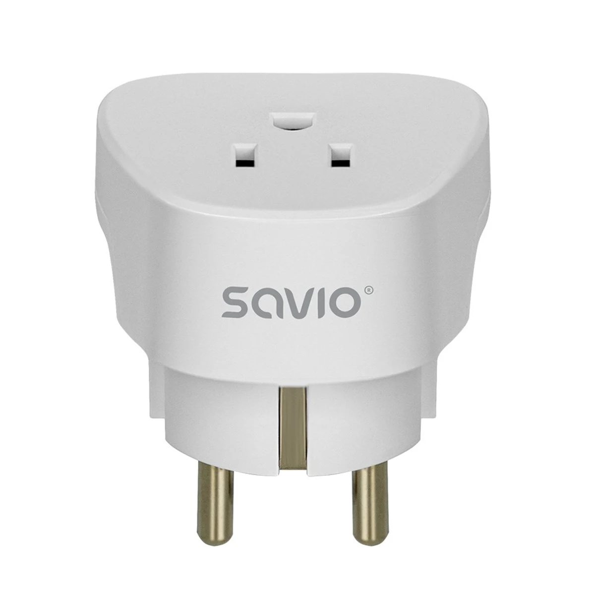 Adapter podróżny Savio AP-01, gniazdo US - wtyk EU