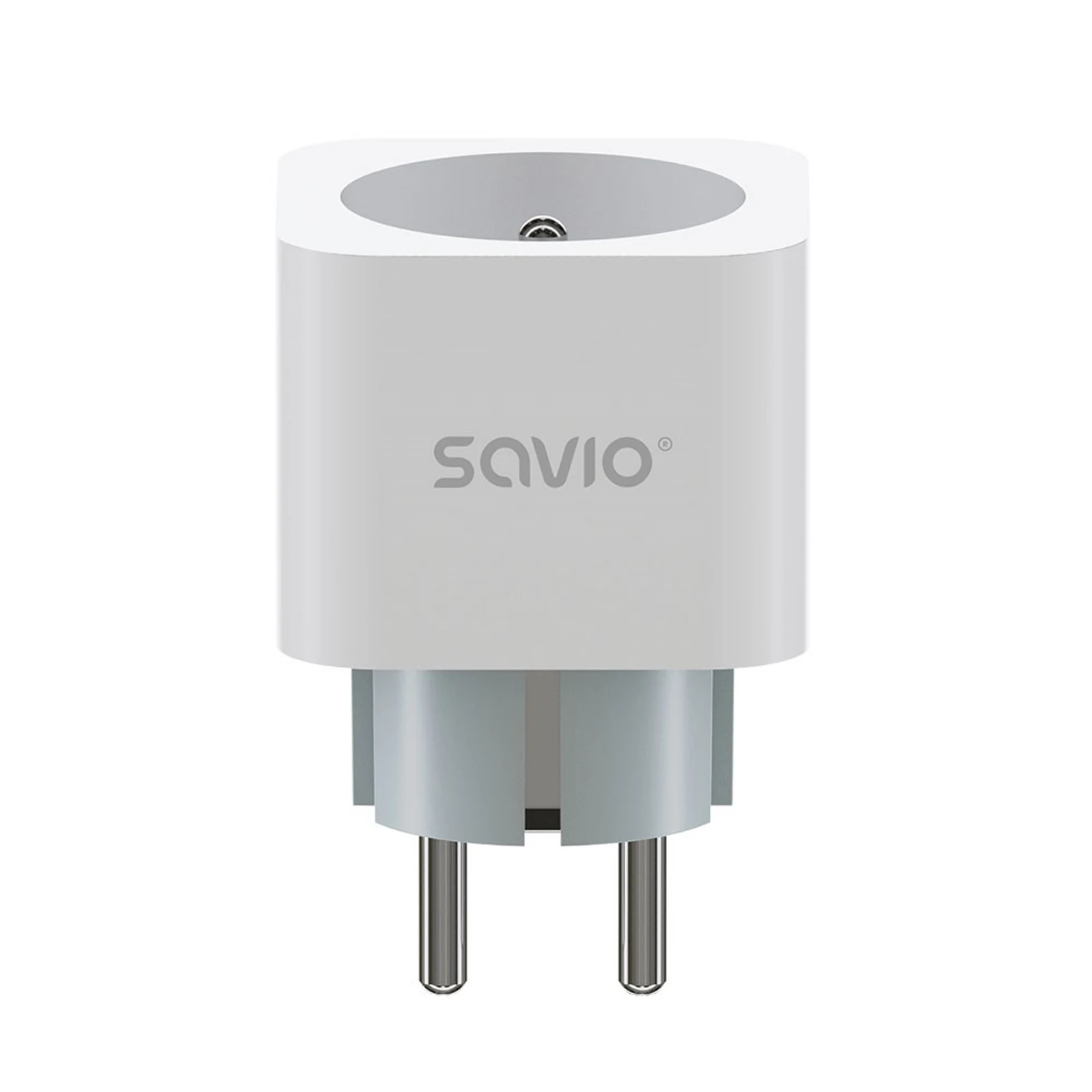 SAVIO INTELIGENTNE GNIAZDKO WI-FI, 16A, TIMER, POMIAR ZUŻYCIA ENERGII — zdjęcie 1 z 8