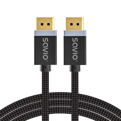 Kabel DisplayPort SAVIO CL-176, 3m, czarny