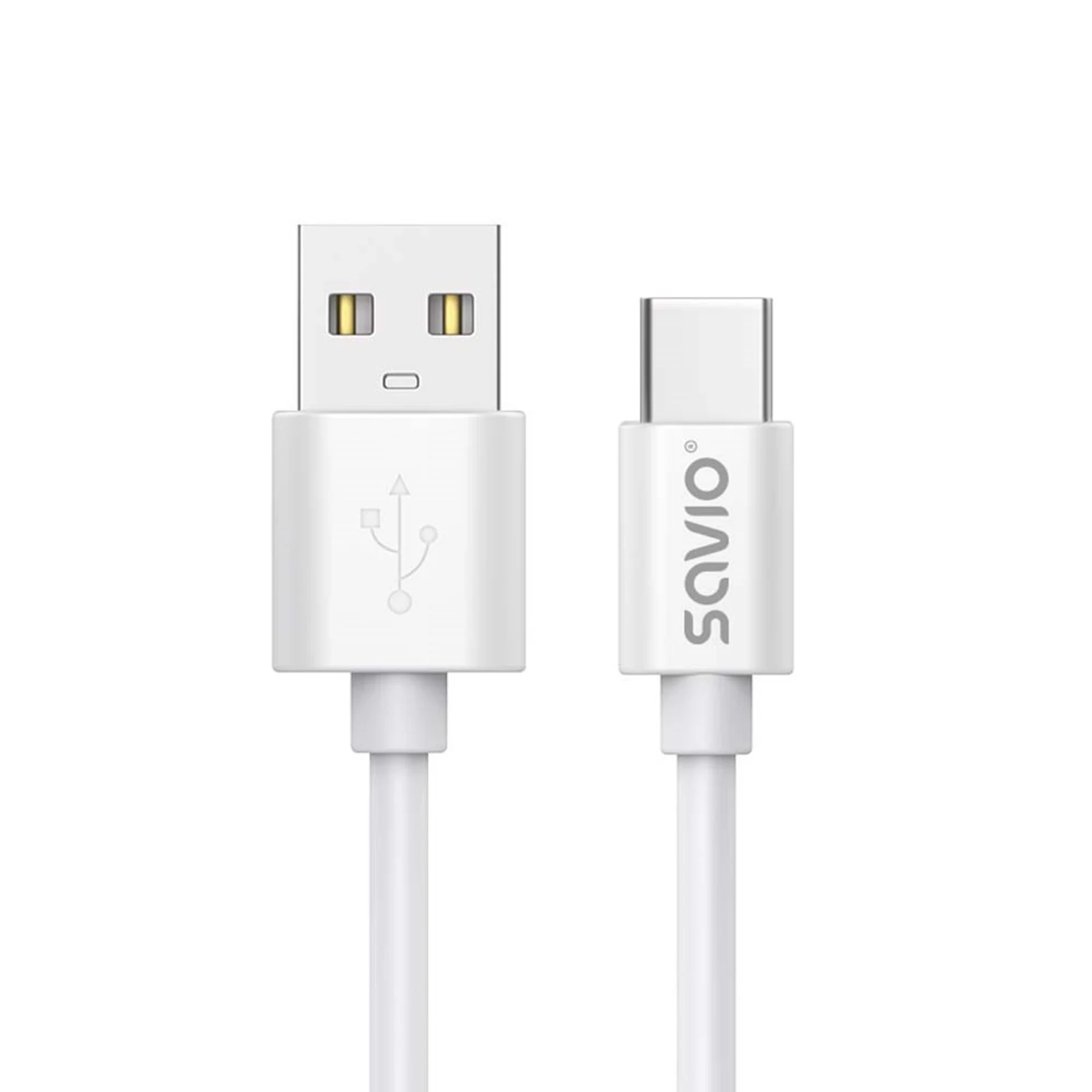 SAVIO KABEL USB-A – USB-C, 3 M, BIAŁY — zdjęcie 1 z 4