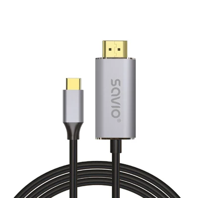 Kabel USB-C do HDMI SAVIO CL-199, 2m