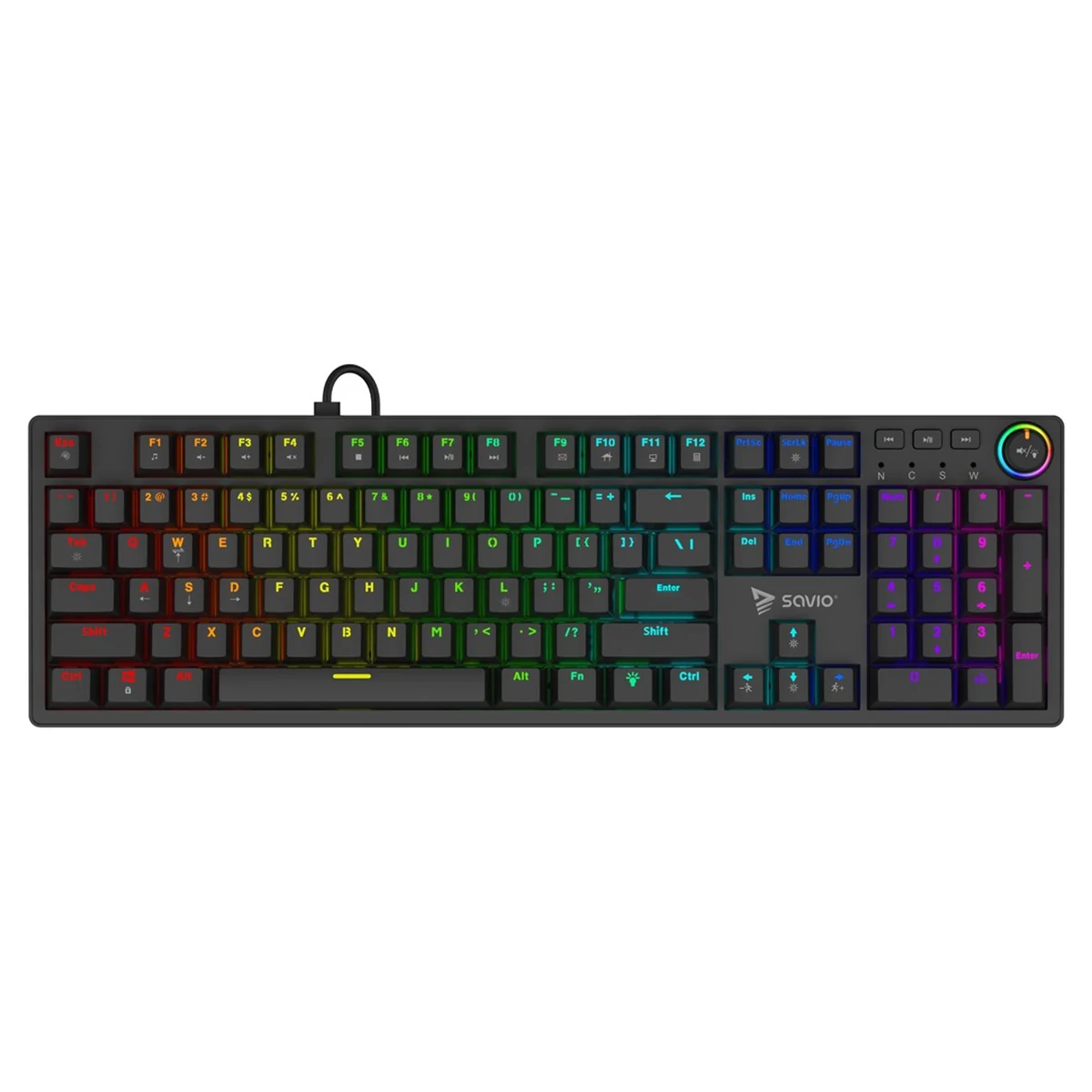 SAVIO KLAWIATURA MECHANICZNA STYX OUTEMU BROWN HOT SWAP RGB