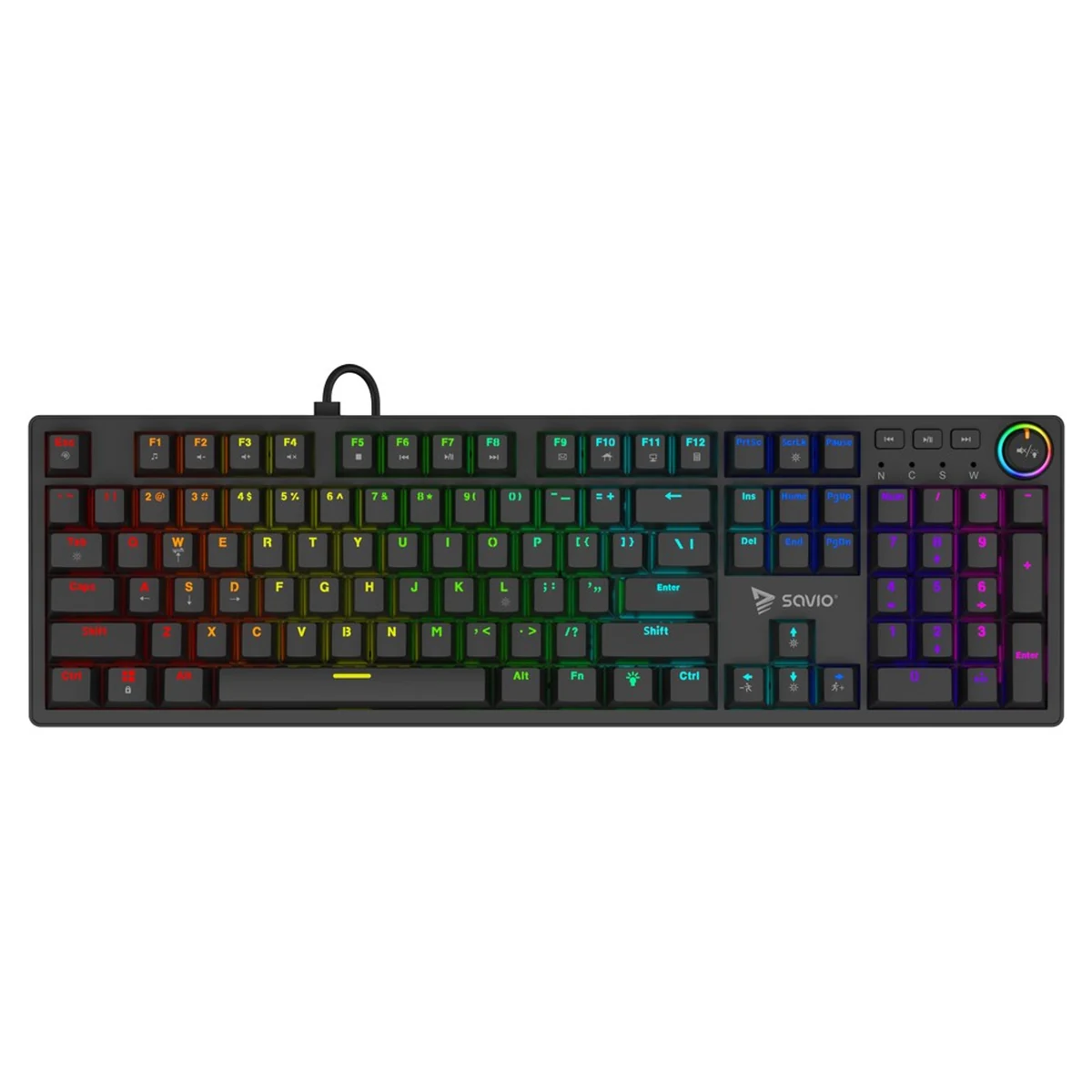 SAVIO KLAWIATURA MECHANICZNA STYX OUTEMU RED HOT SWAP RGB