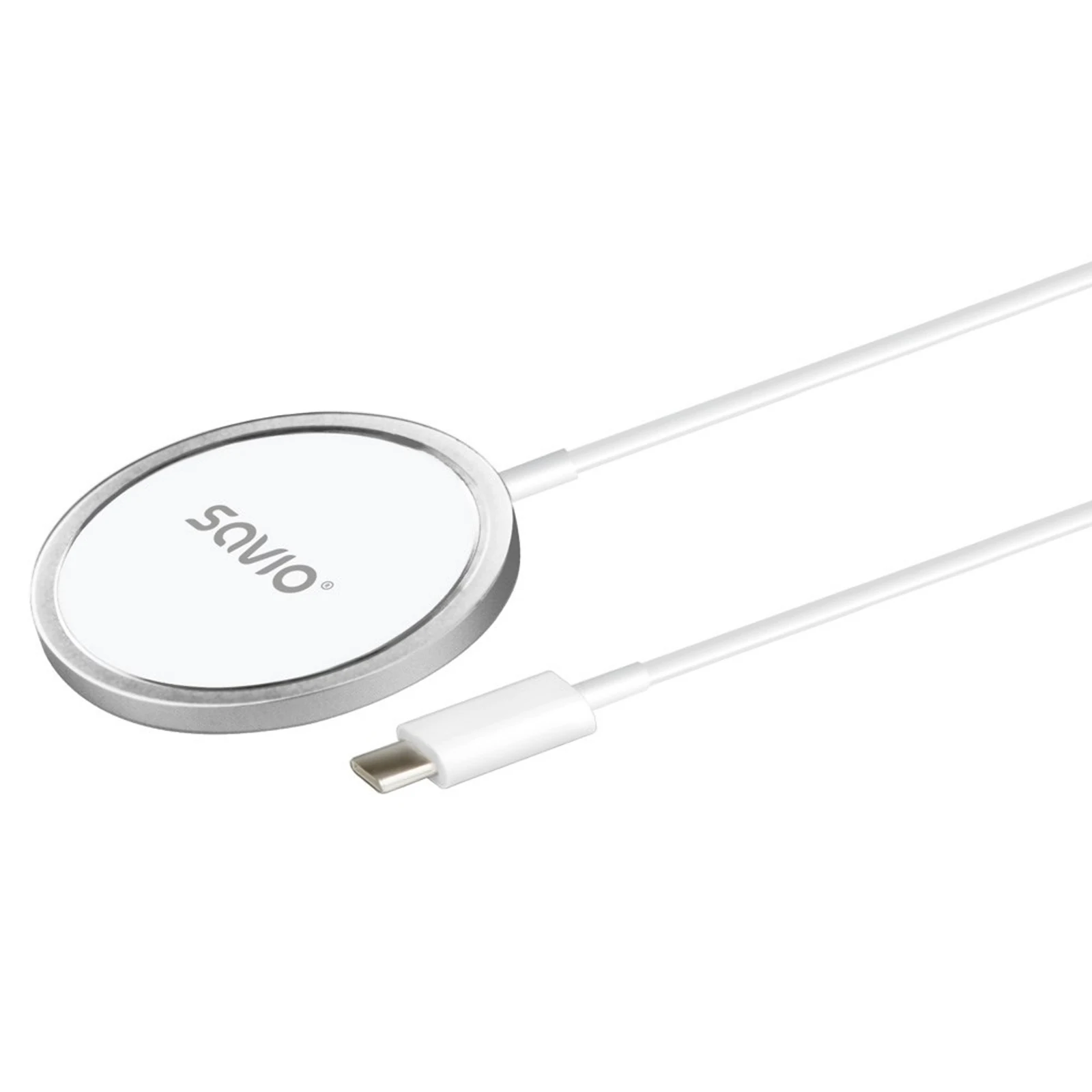 Ładowarka indukcyjna SAVIO LA-11 15W z kablem 1m — zdjęcie 1 z 5