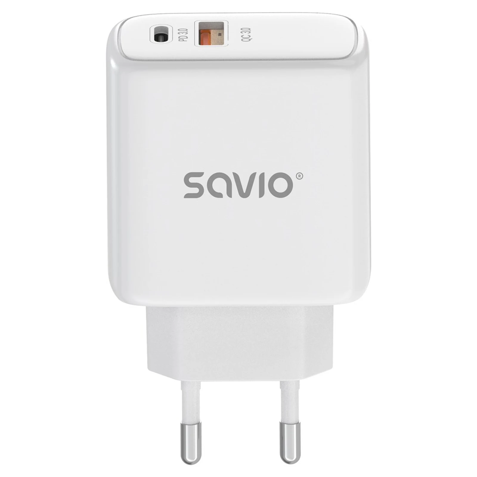 Ładowarka sieciowa SAVIO 20W z szybkim ładowaniem 3.0 — zdjęcie 1 z 8