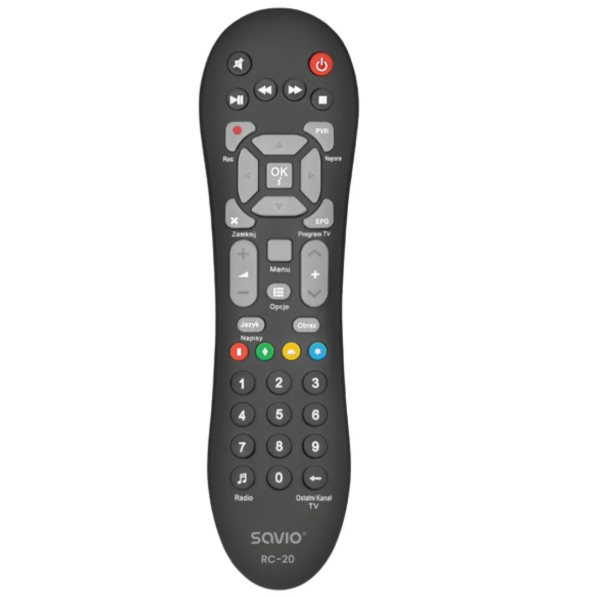 SAVIO PILOT UNIWERSALNY ZAMIENNIK DO CYFROWY POLSAT RC-20