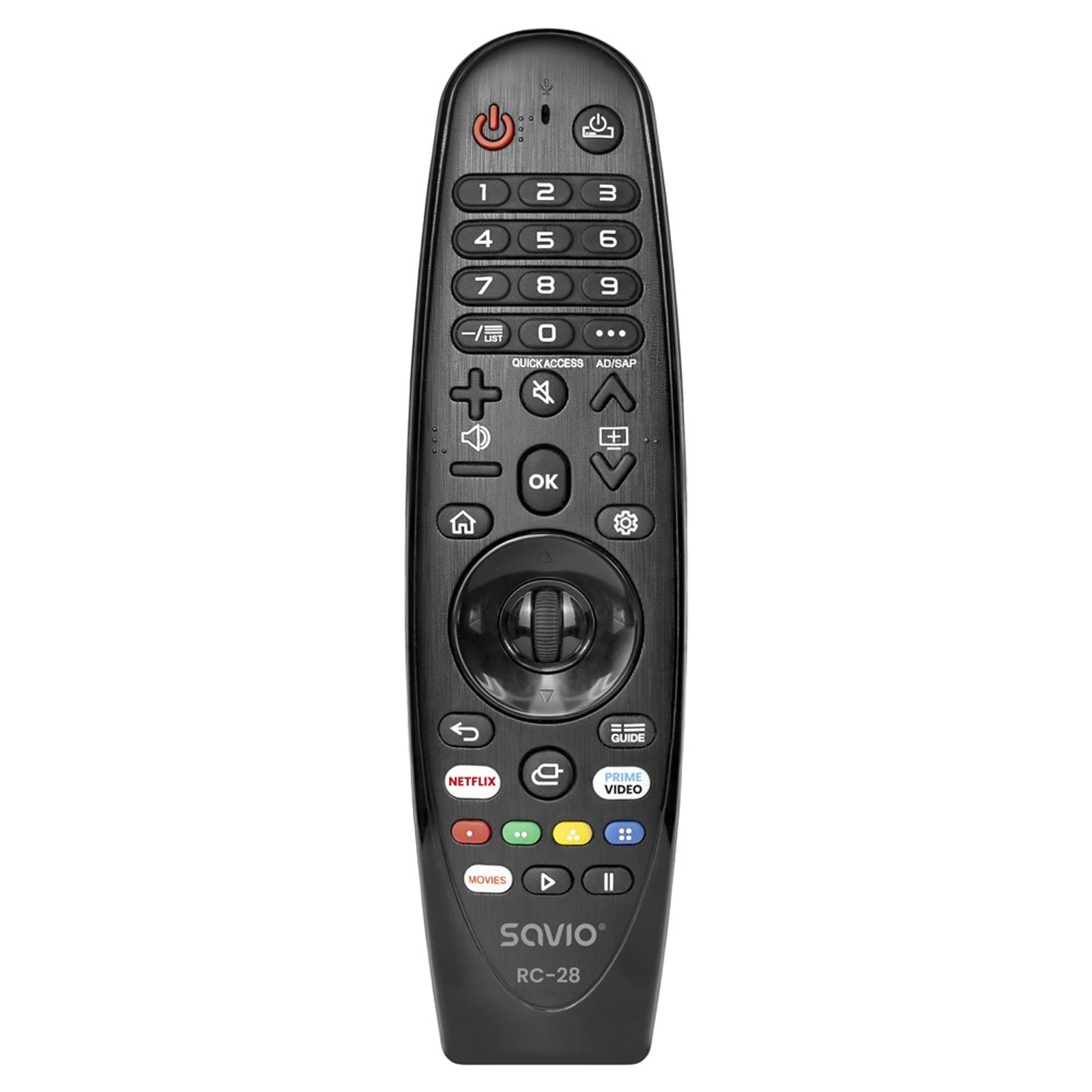 SAVIO PILOT UNIWERSALNY/ZAMIENNIK DO TV LG - SMART TV RC-28 — zdjęcie 1 z 5