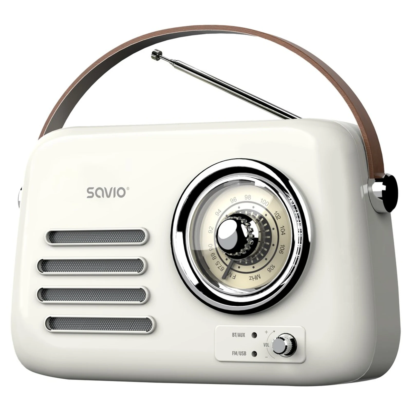 SAVIO RADIO PRZENOŚNE BIAŁE RS-02 — zdjęcie 1 z 7