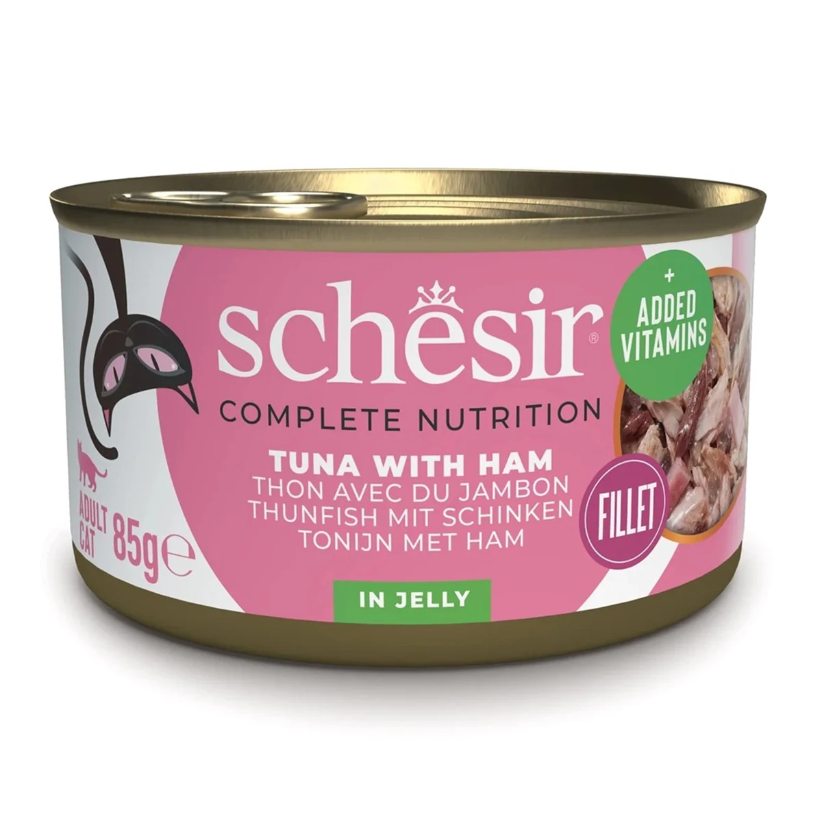 SCHESIR Adult Tuńczyk ze Szynką 85g