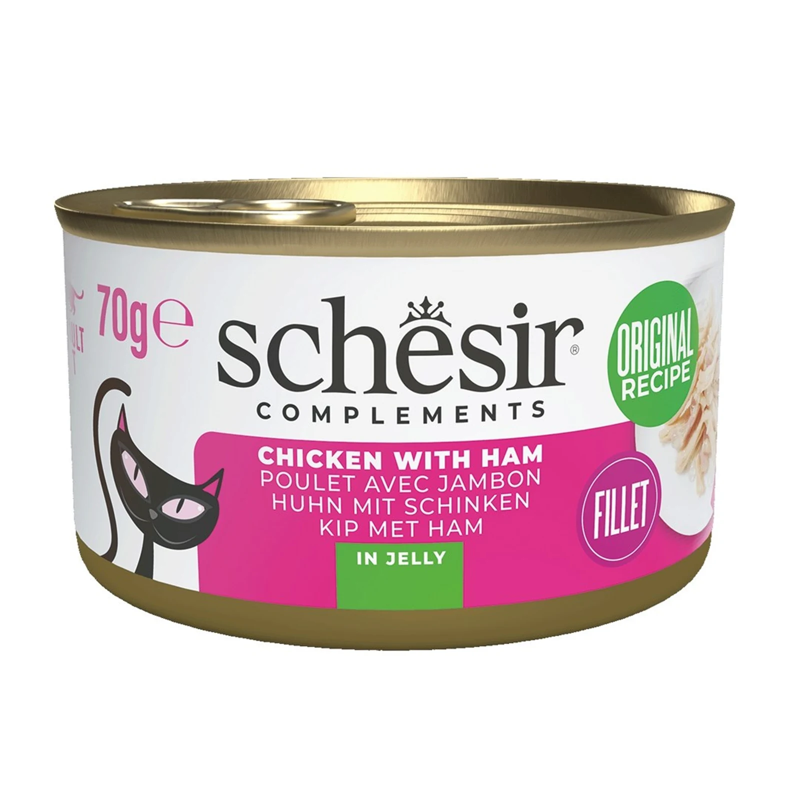 SCHESIR Adult w Galarecie Kurczak ze Szynką 70g