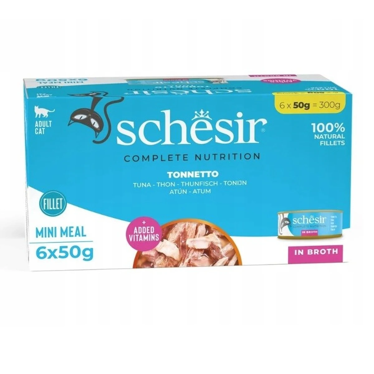 SCHESIR Multipak Tuńczyk Styl Naturalny 6x50g