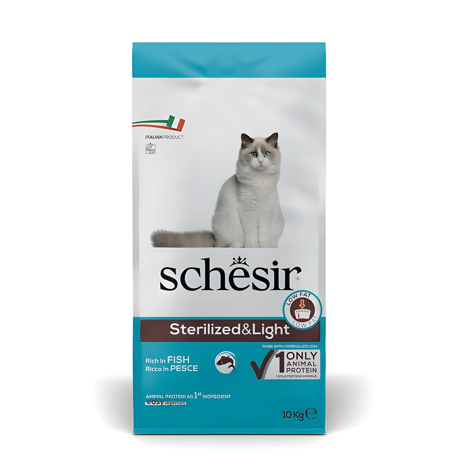 SCHESIR Sterilized Bogata w rybę 10kg - Karma Sucha