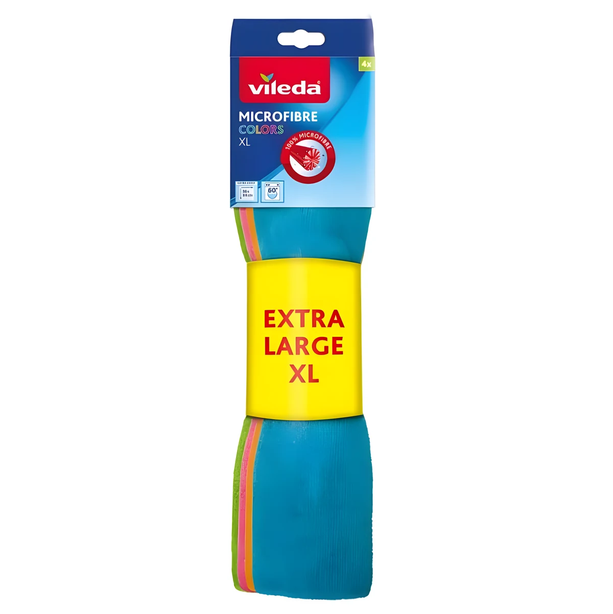 Ściereczki Vileda Mikrofibr COLORS Extra Large (4 sztuki)