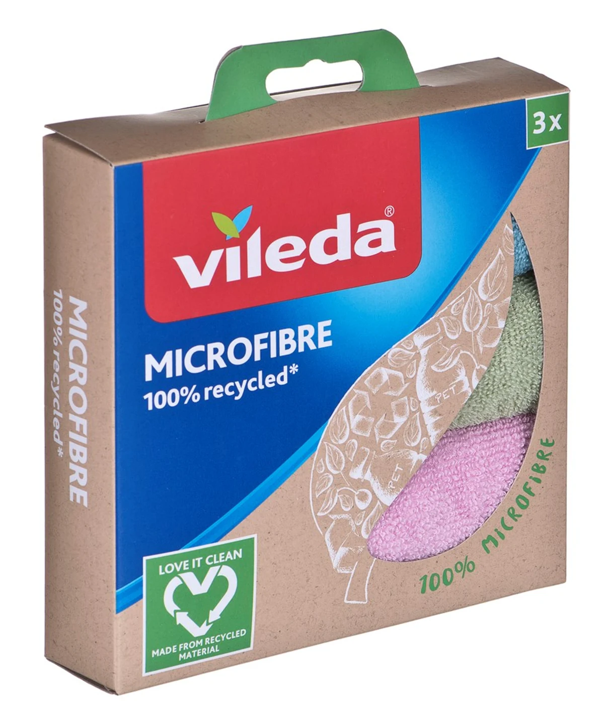 Ściereczki Vileda Mikrofibra 100% Recycled (3 szt.)