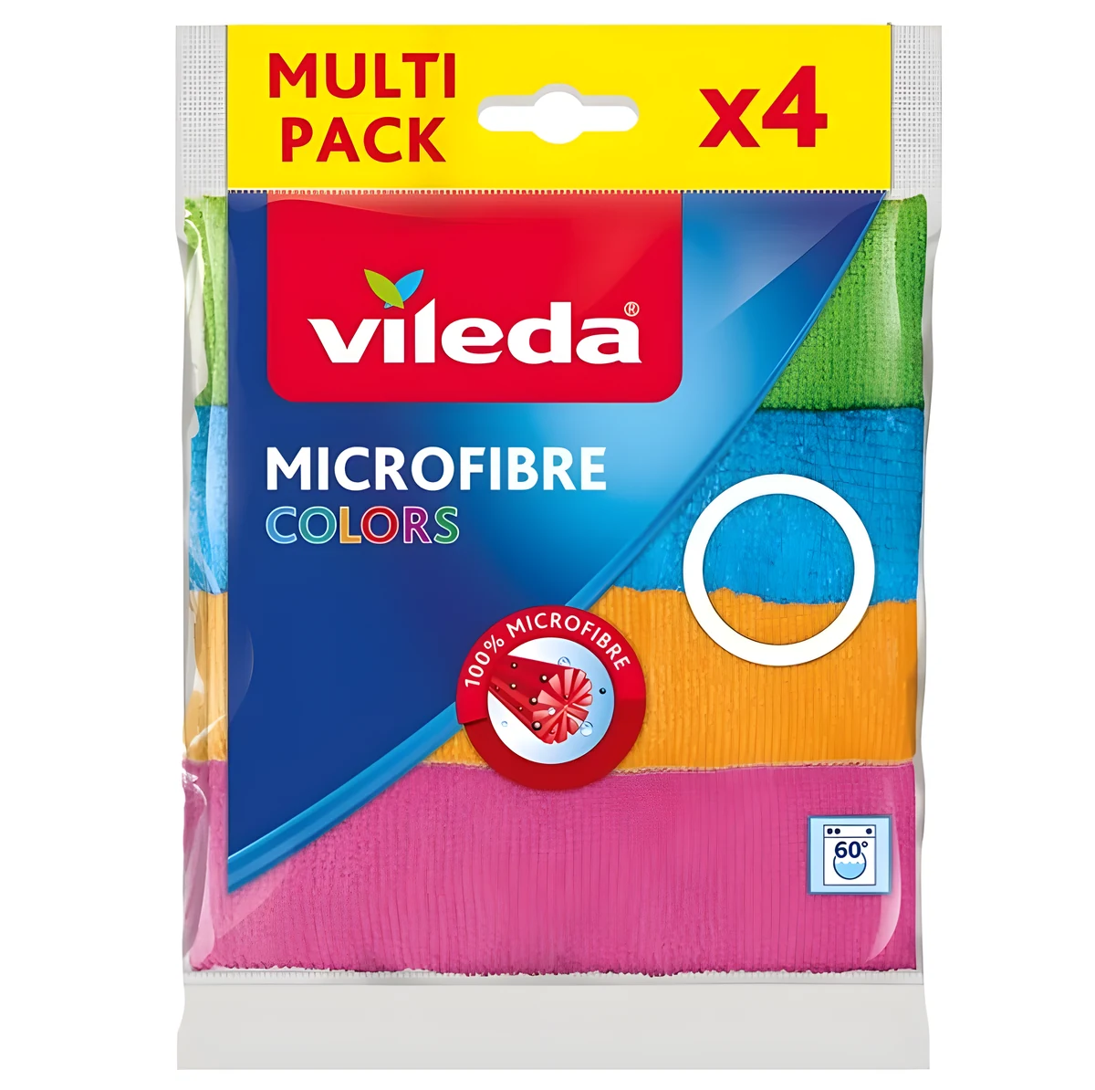 Ściereczki Vileda Mikrofibra COLORS (4 sztuki)