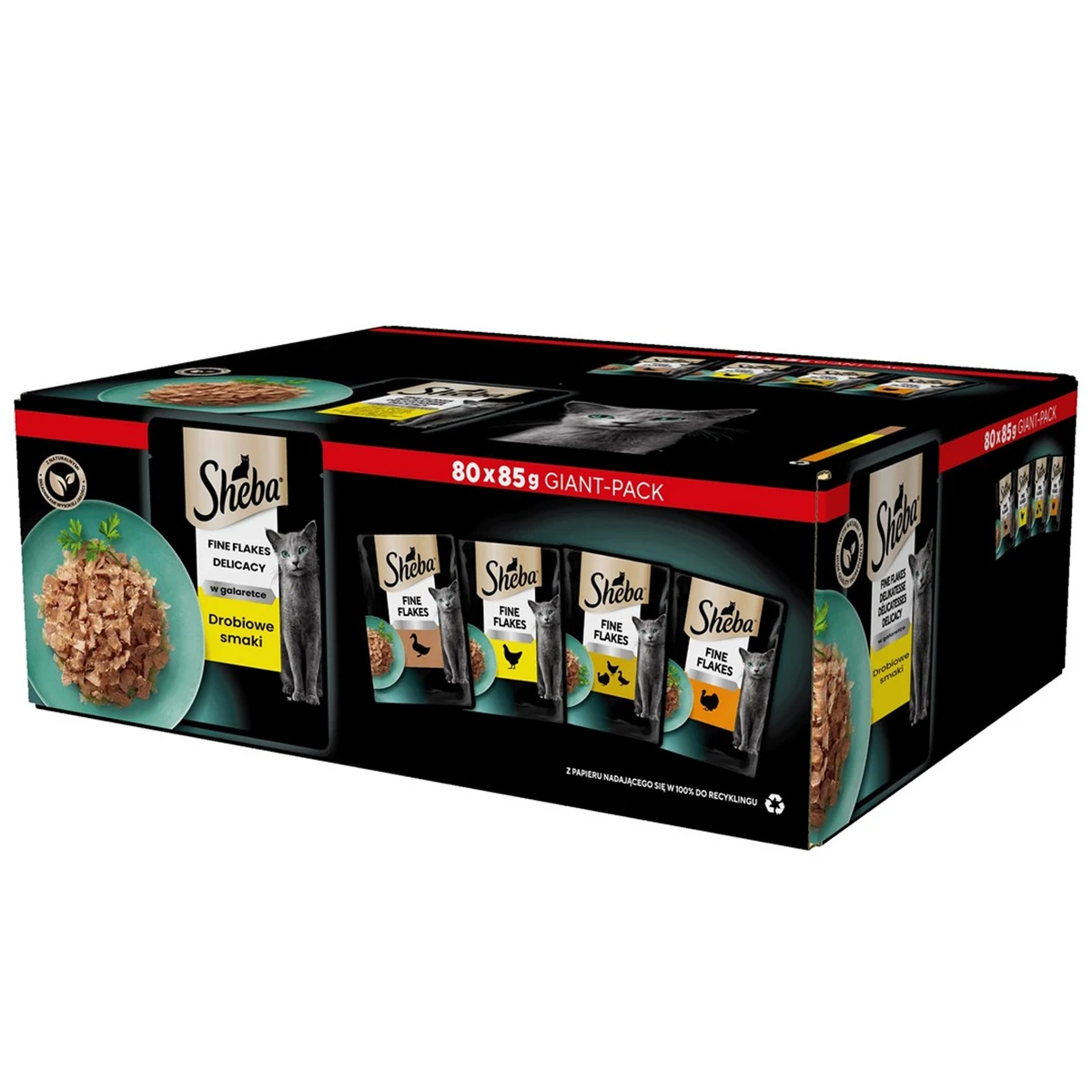 SHEBA Delicacy Drobiowe Smaki - 80x 85g