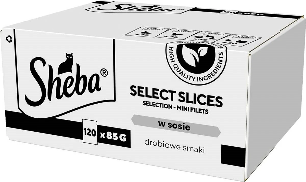 SHEBA Selection Slices Drobiowe 120x85g