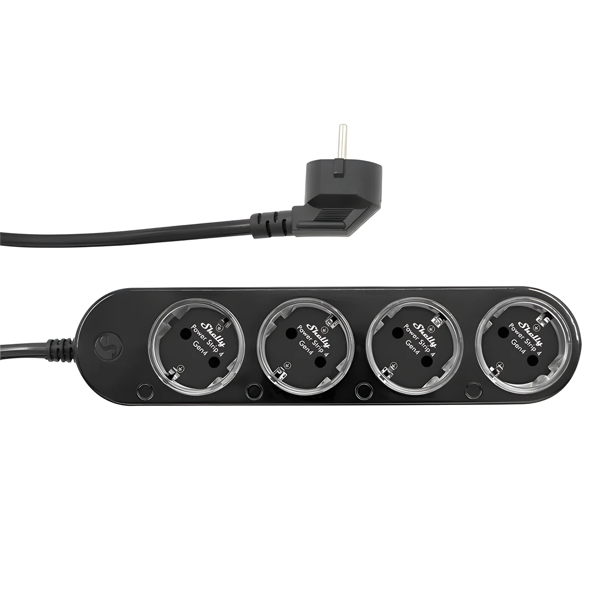Shelly Power Strip 4 Gen4 Black - Inteligentna Listwa Zasilająca