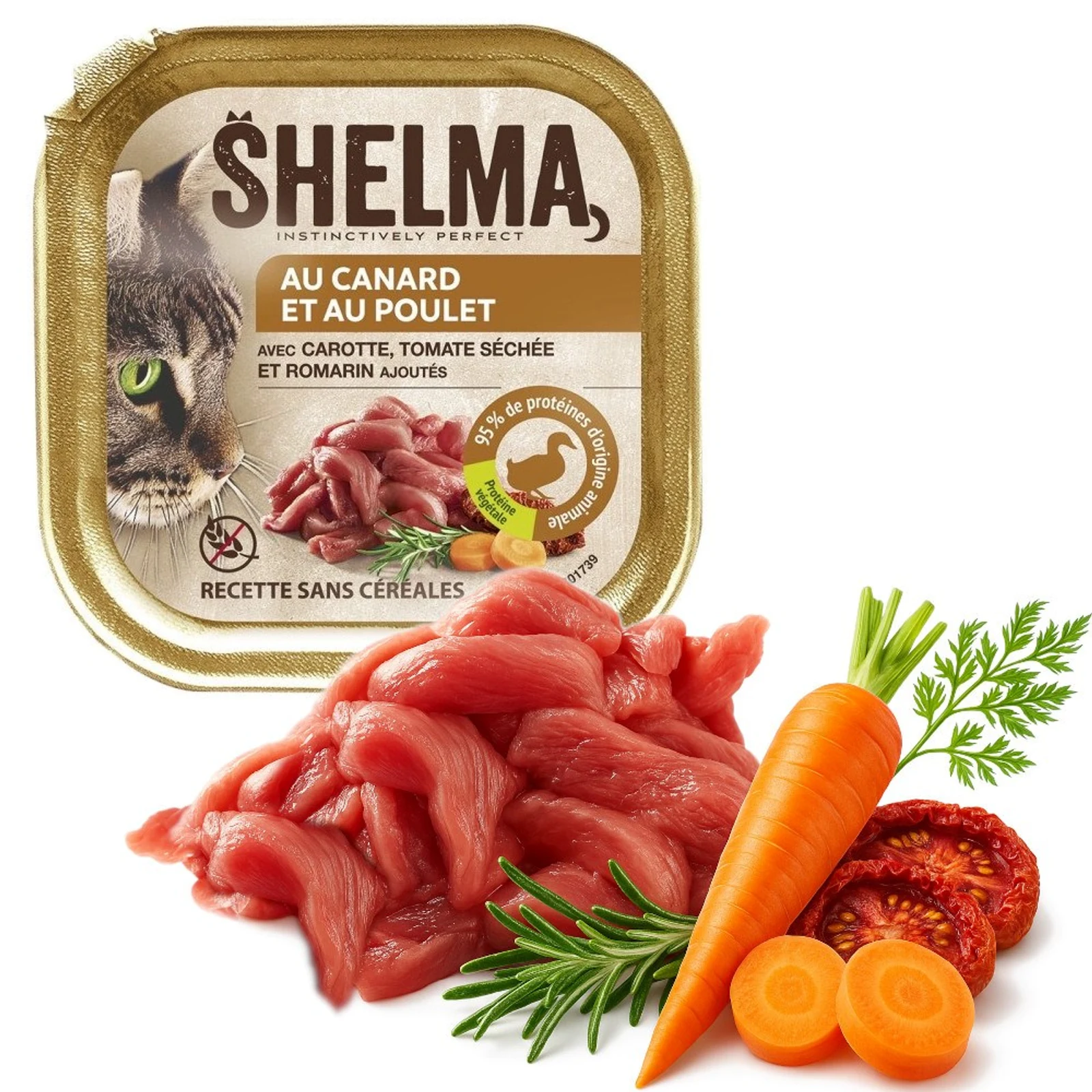 SHELMA Alucup - Bezzbożowa Karma dla Kotów 100g — zdjęcie 1 z 3