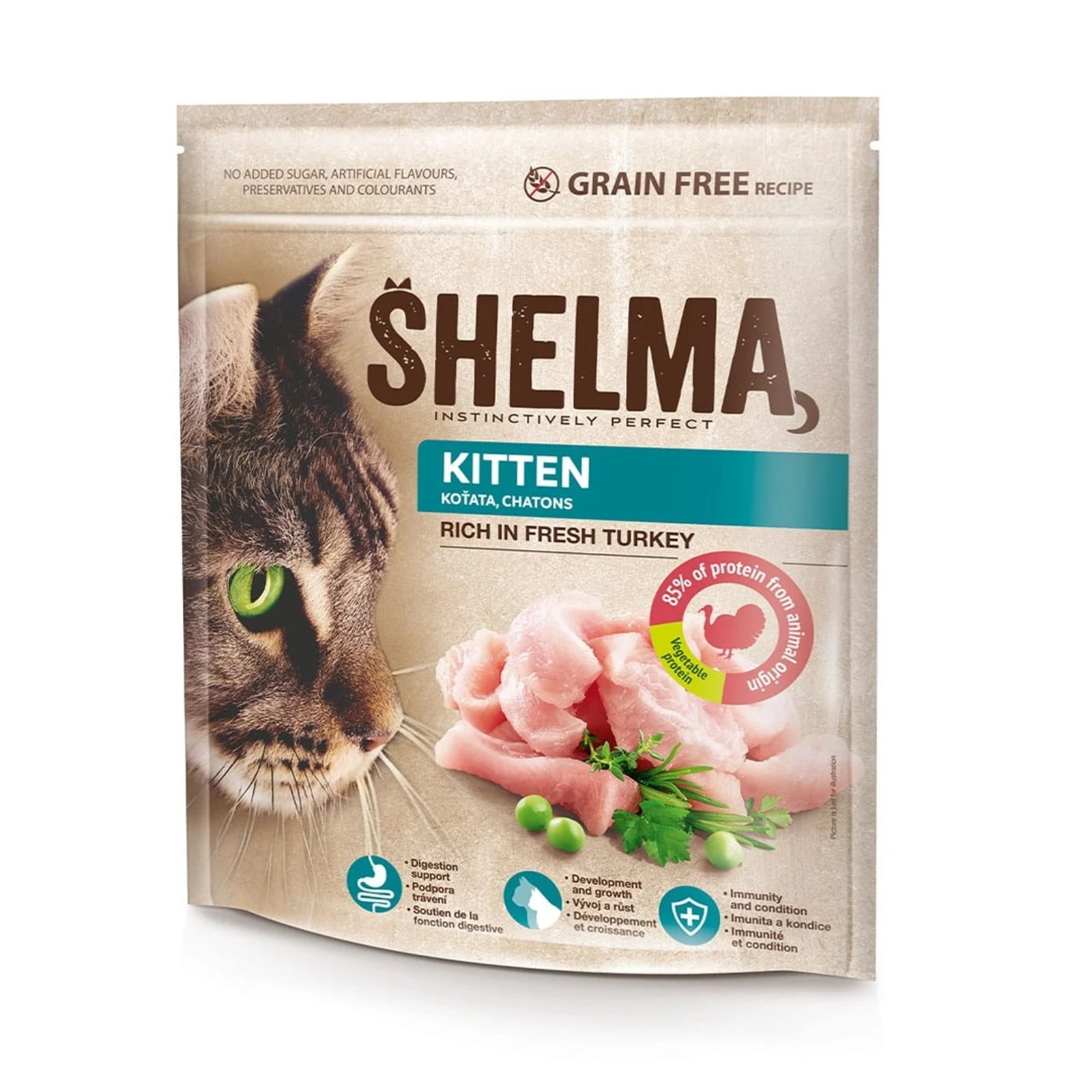 SHELMA junior karma sucha 750g - bezzbożowa, bez soi — zdjęcie 1 z 3