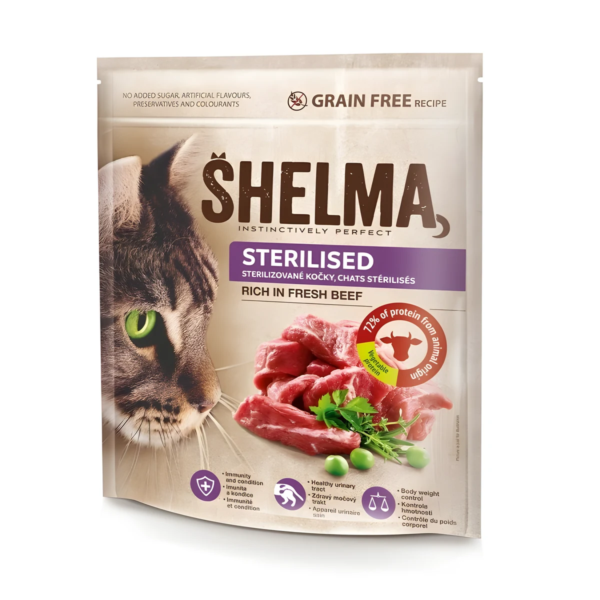 SHELMA karma sucha dla kotów sterylizowanych 1.4kg