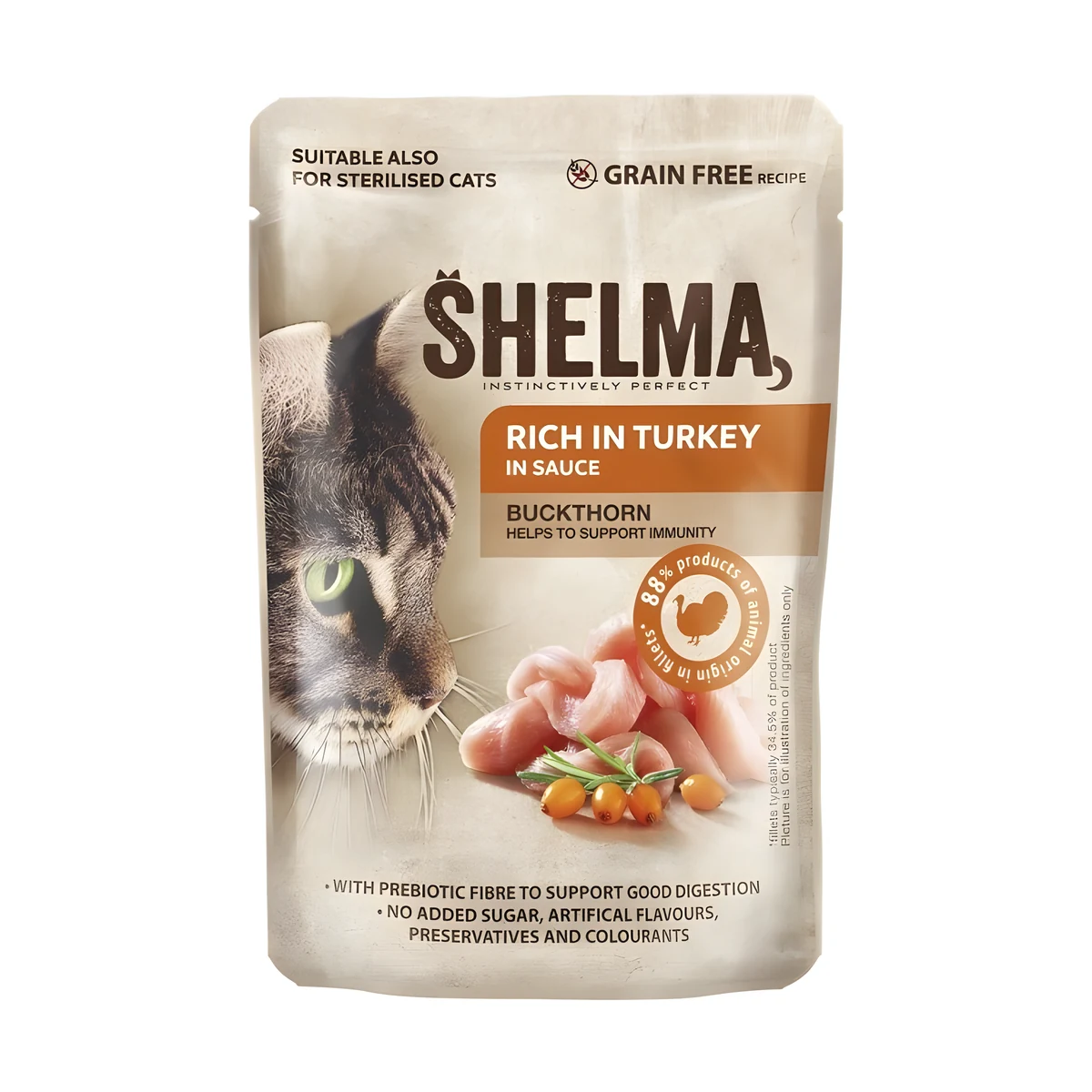 SHELMA saszetka - bezzbożowa karma dla kotów 85g