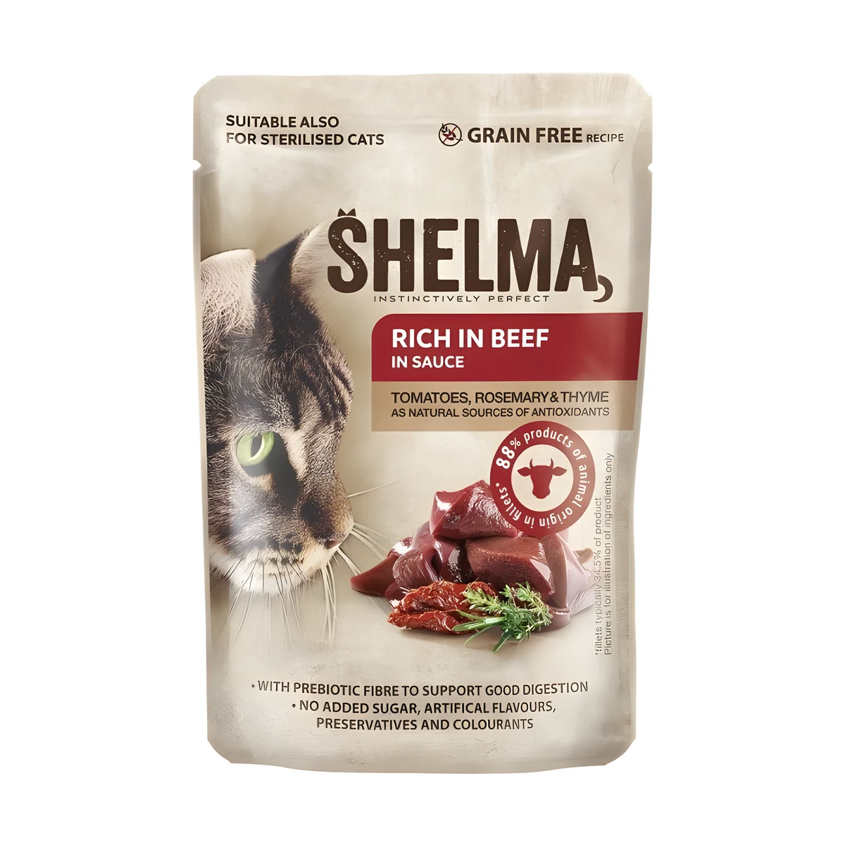 SHELMA saszetka - karma dla dorosłych kotów 85g