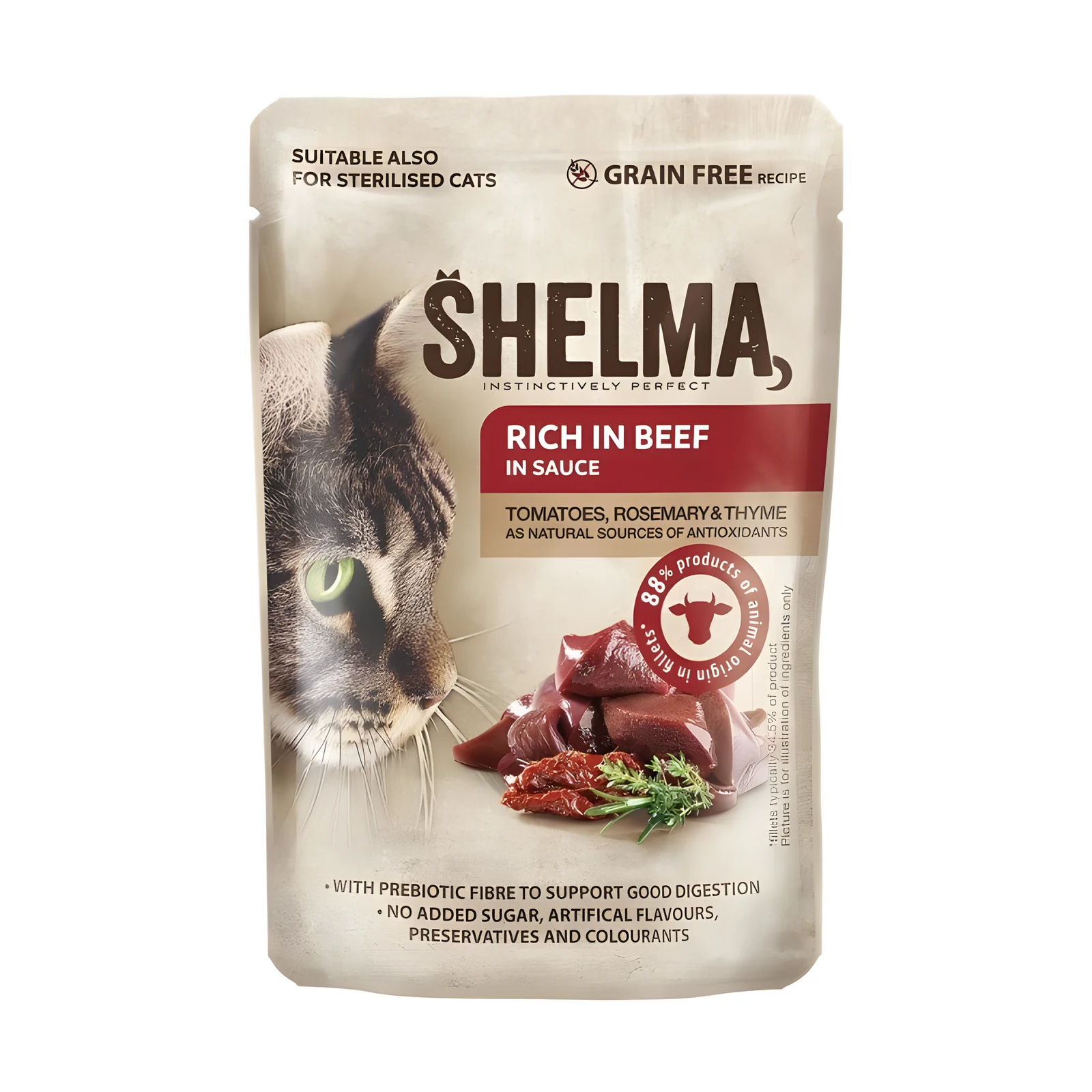 SHELMA saszetka - karma dla dorosłych kotów 85g — zdjęcie 1 z 6