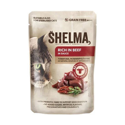 Shelma - mokra karma dla dorosłych kotów, saszetka 85g