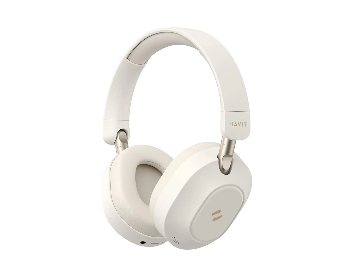 Słuchawki bezprzew. bluetooth Havit H668BT beżowy