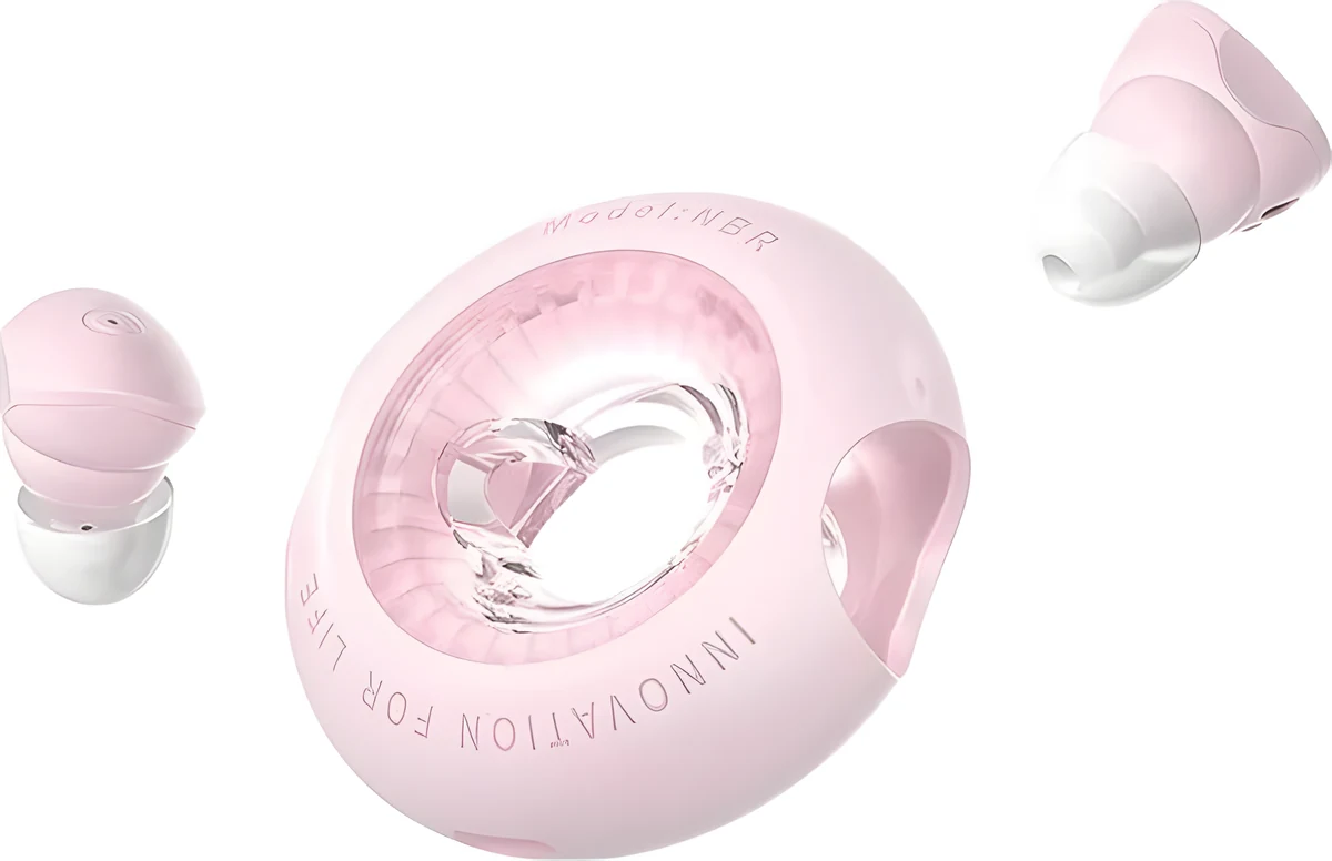 Słuchawki bezprzewodowe Vention Donut-Shaped BT 5.3 IPX4 różowe