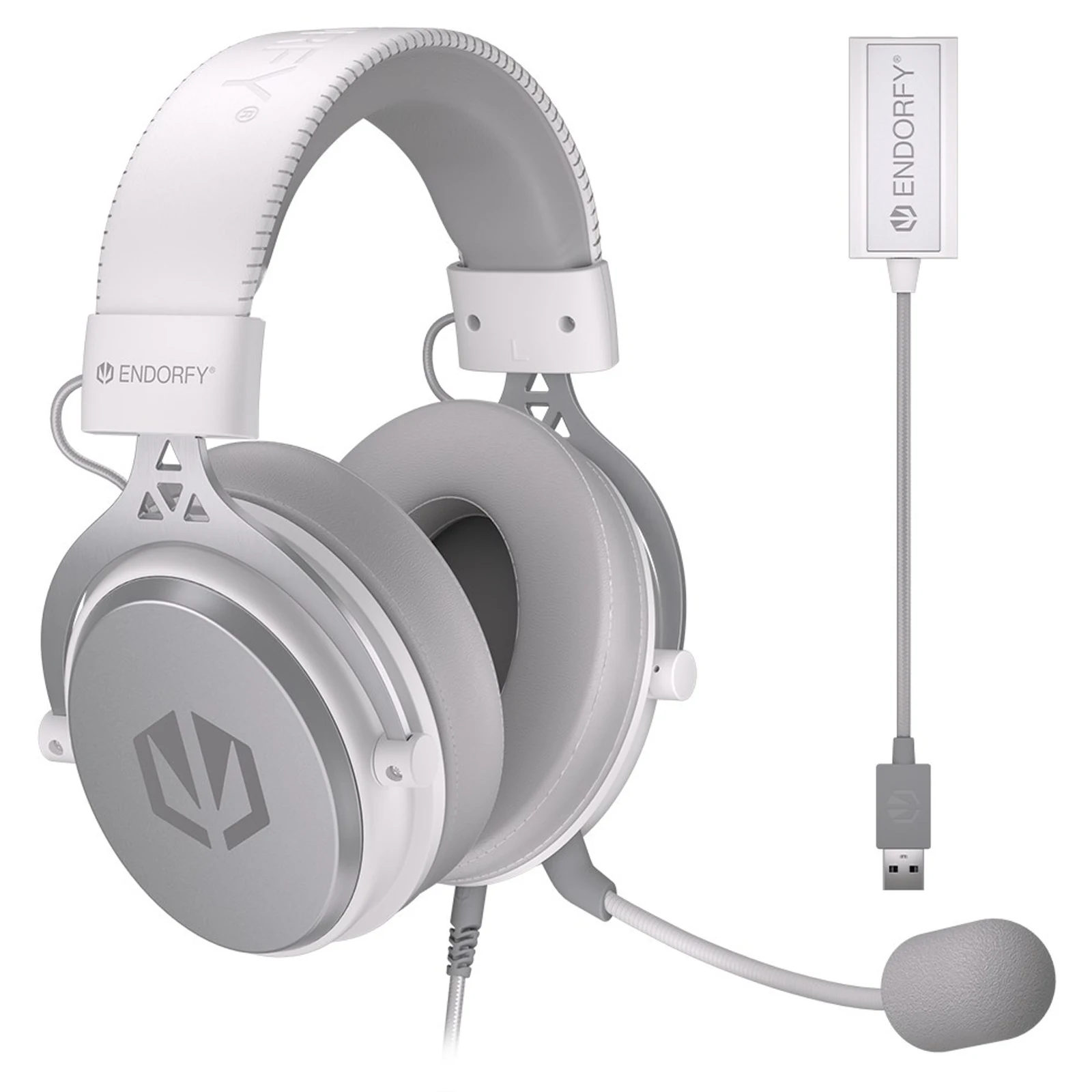Słuchawki ENDORFY Viro Plus USB, Onyx White — zdjęcie 1 z 8