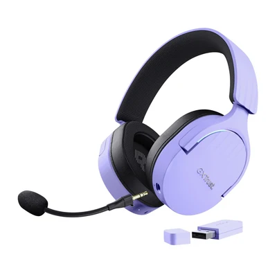 Słuchawki gamingowe Trust GXT 491P Fayzo Wireless, fioletowe