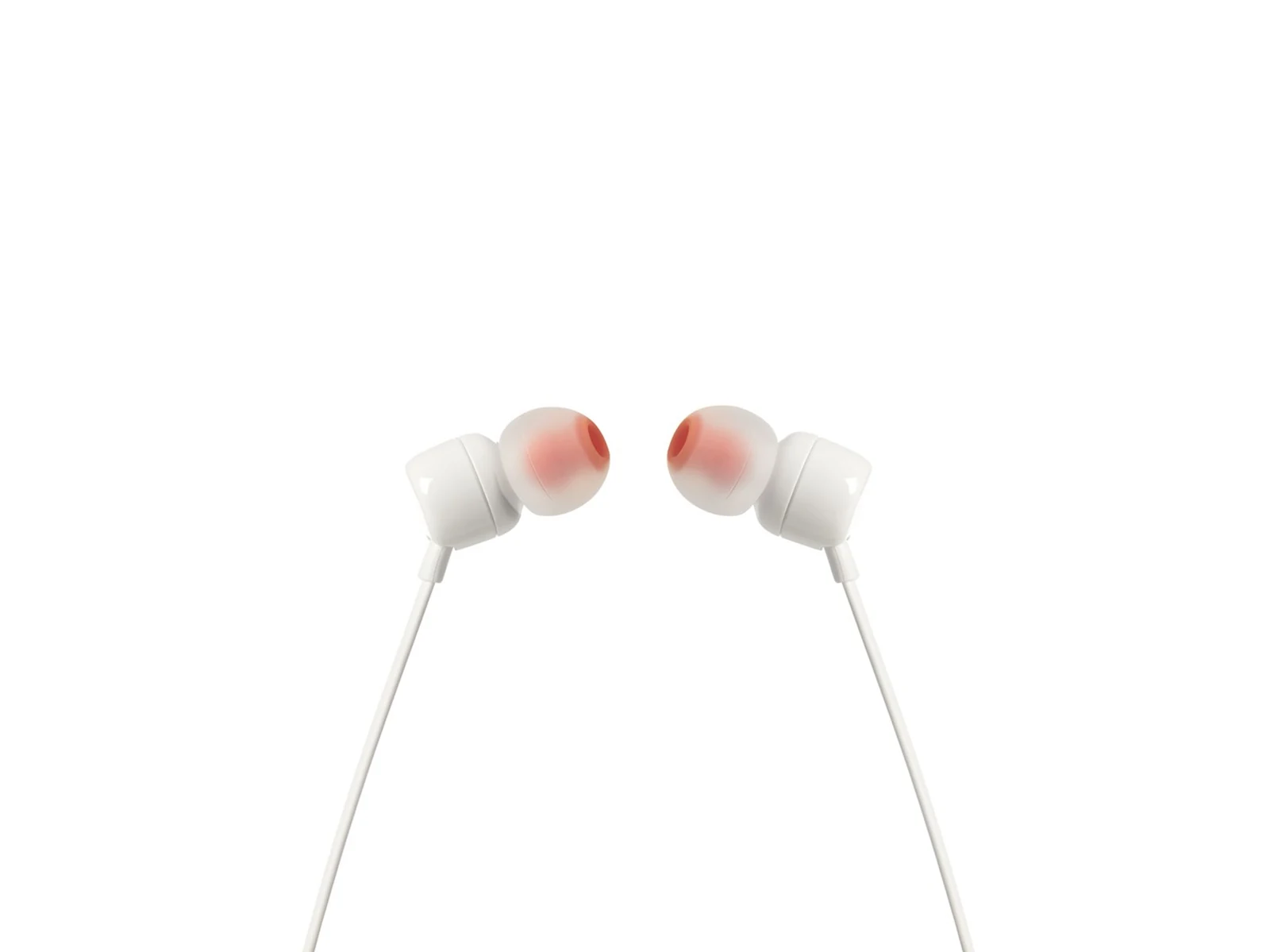 Słuchawki przewodowe JBL T110, białe — zdjęcie 1 z 5