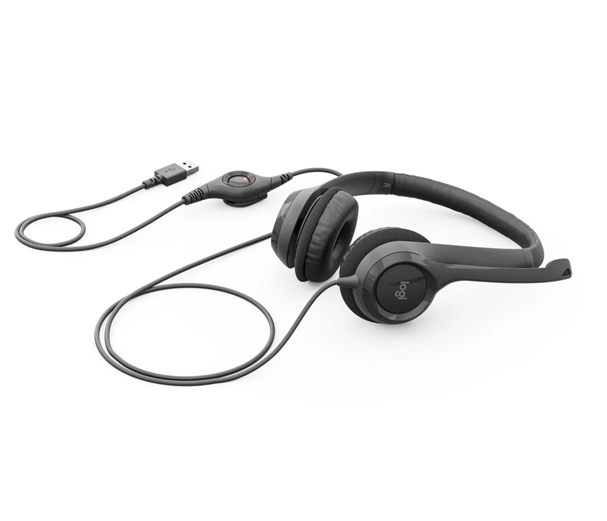 Słuchawki Logitech H390 - Czarny