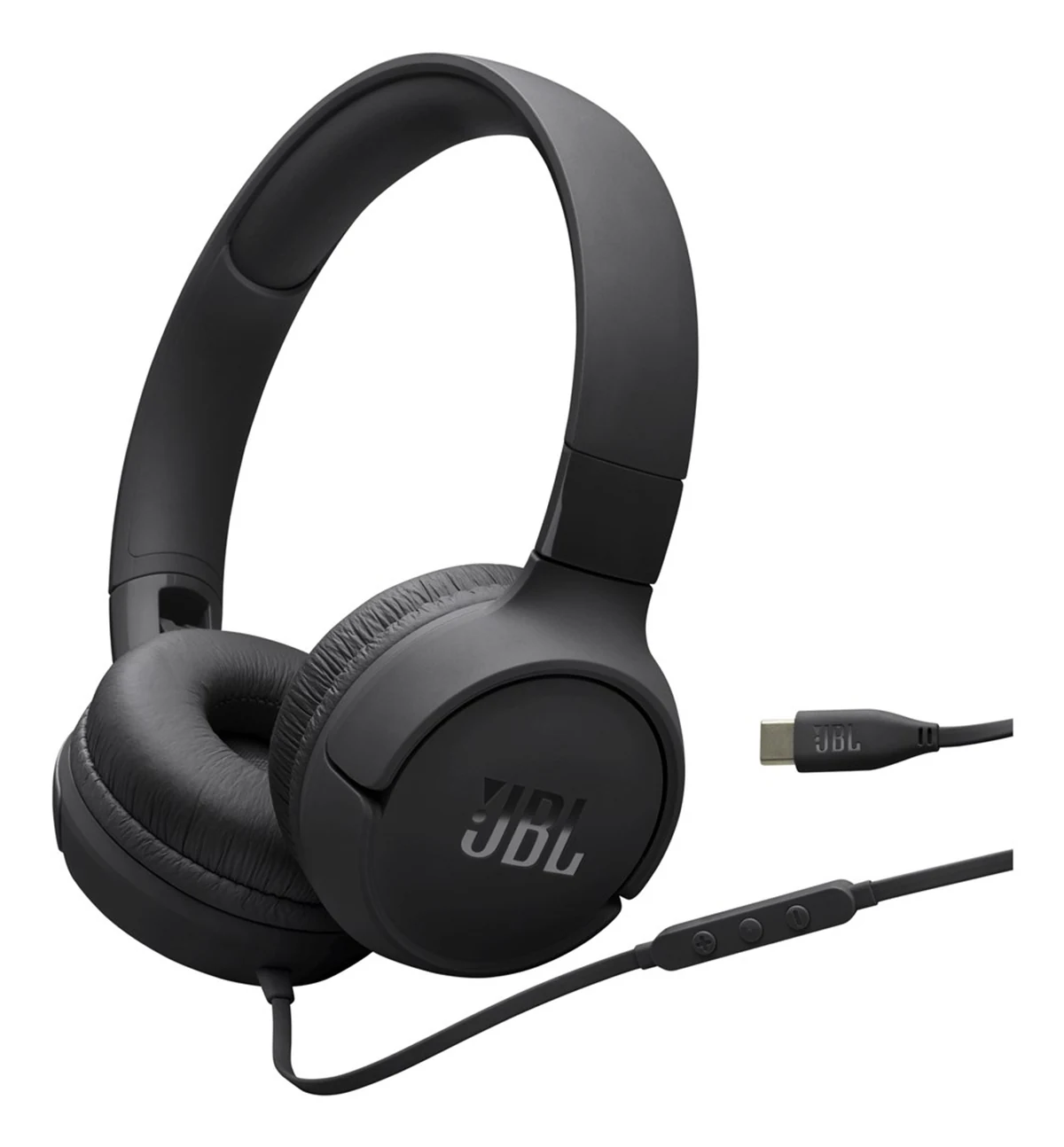 Słuchawki przewodowe JBL Tune 520 USB-C, czarne