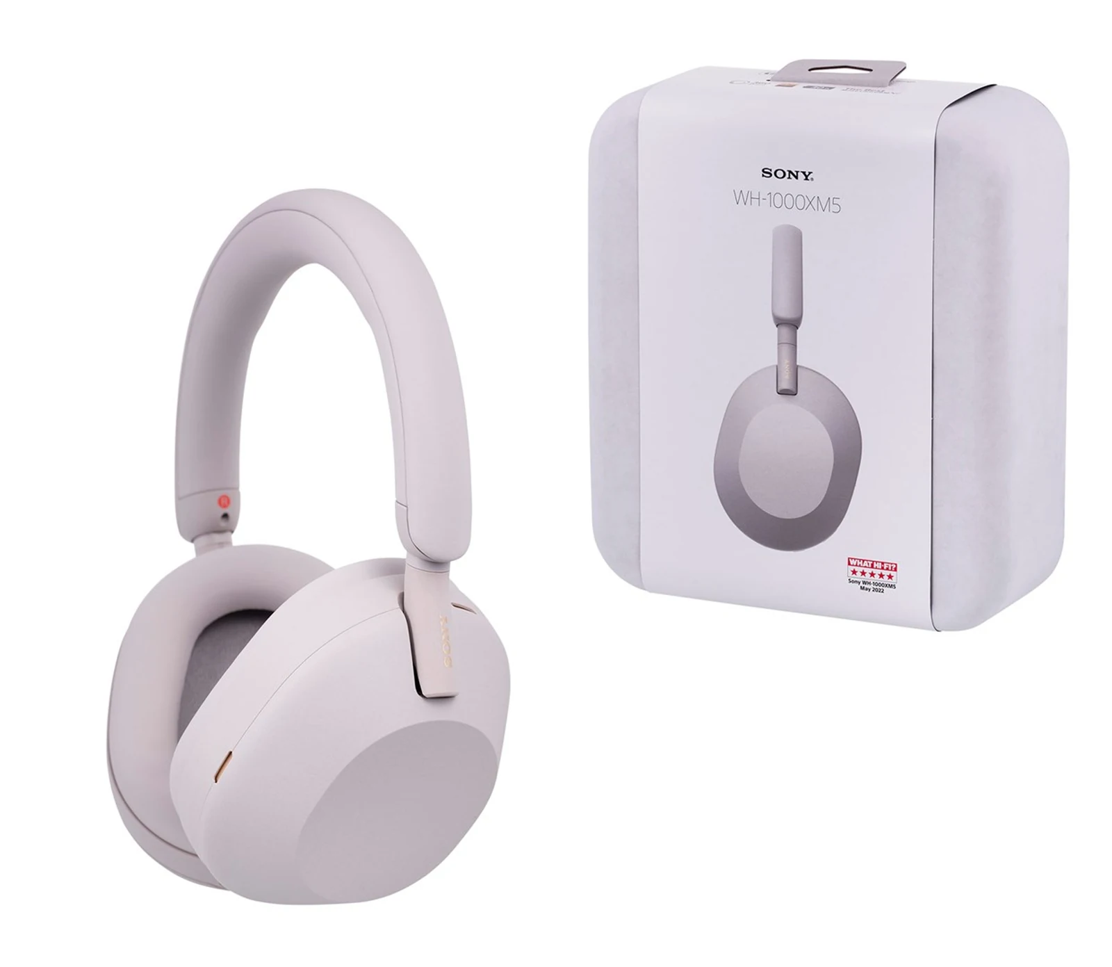 Słuchawki Sony WH-1000XM5 nauszne bluetooth srebrne — zdjęcie 1 z 8