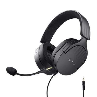 Słuchawki TRUST GXT489 Fayzo Headset, czarne, 85% recyklingu