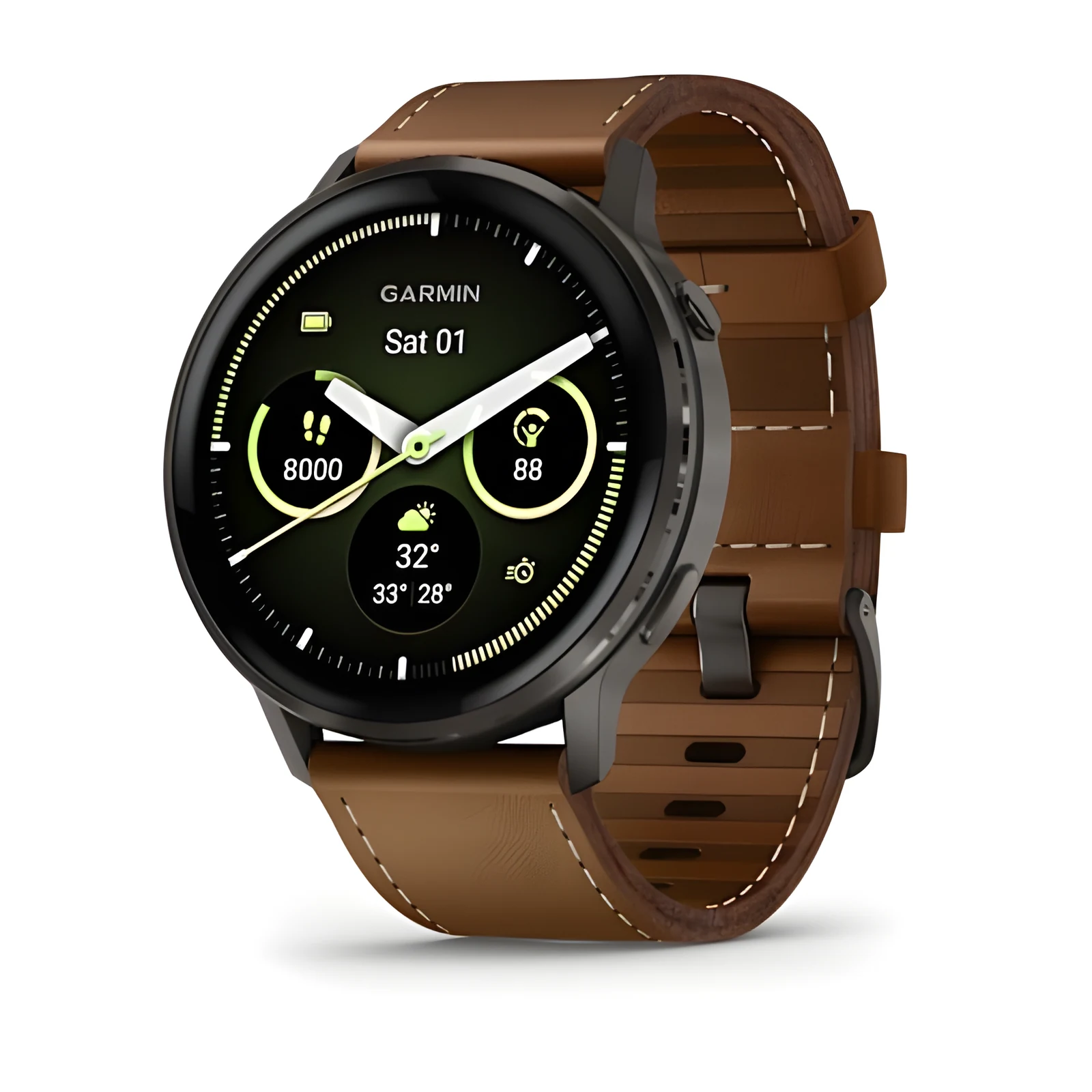 Smartwatch Garmin Venu 4 45 mm - paski z drewna wierzb — zdjęcie 1 z 8