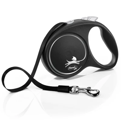 Smycz automatyczna Flexi Black Design L - 5m, dla psa do 50 kg