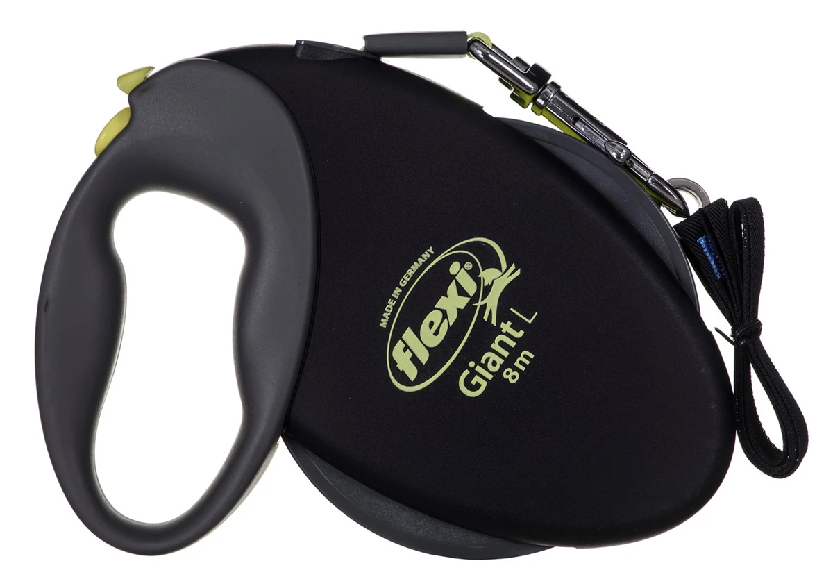 Smycz flexi Giant L 8m - czarno-żółta