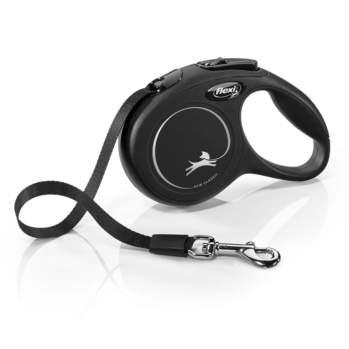 Smycz flexi New Classic Cat XS, 3 m, czarna