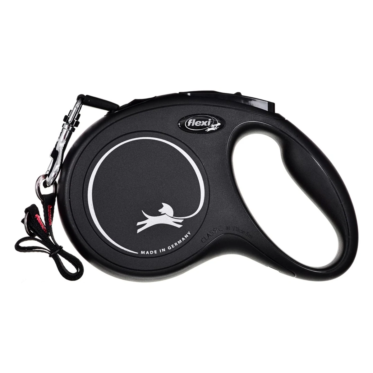 Smycz flexi New Classic M 5m, czarna 10-25kg