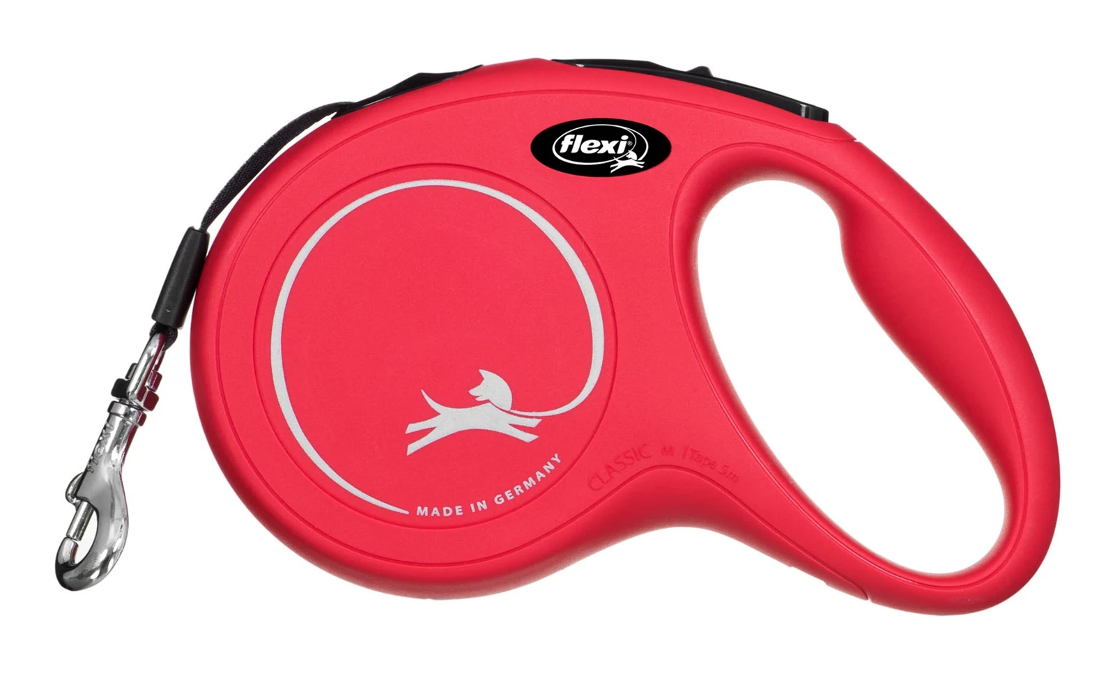 Smycz flexi New Classic M 5m, czerwona, 10-25kg — zdjęcie 1 z 8