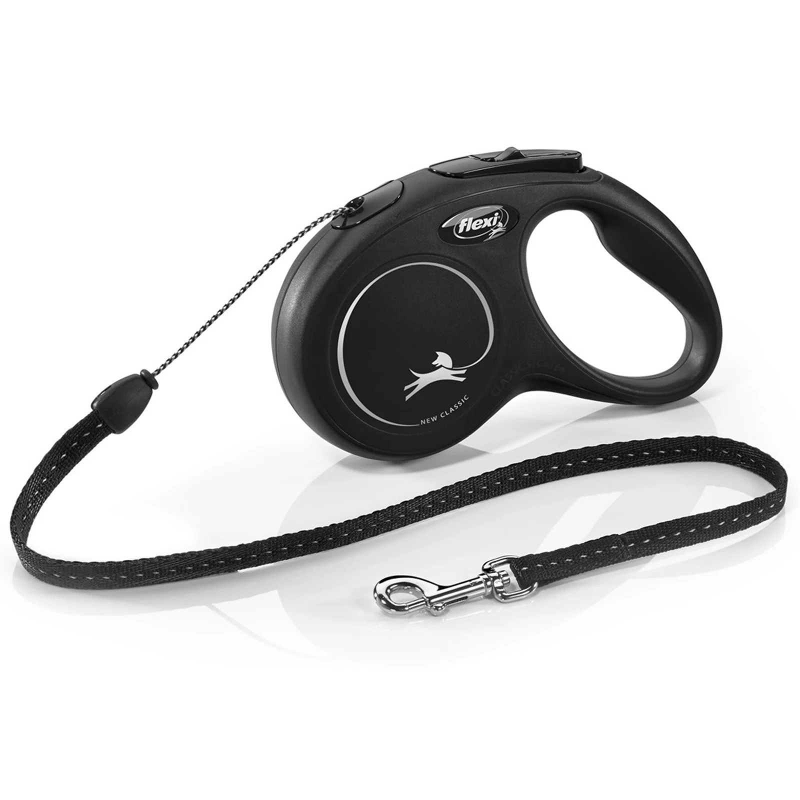 Smycz flexi New Classic S 5m, czarna, do 12kg — zdjęcie 1 z 5