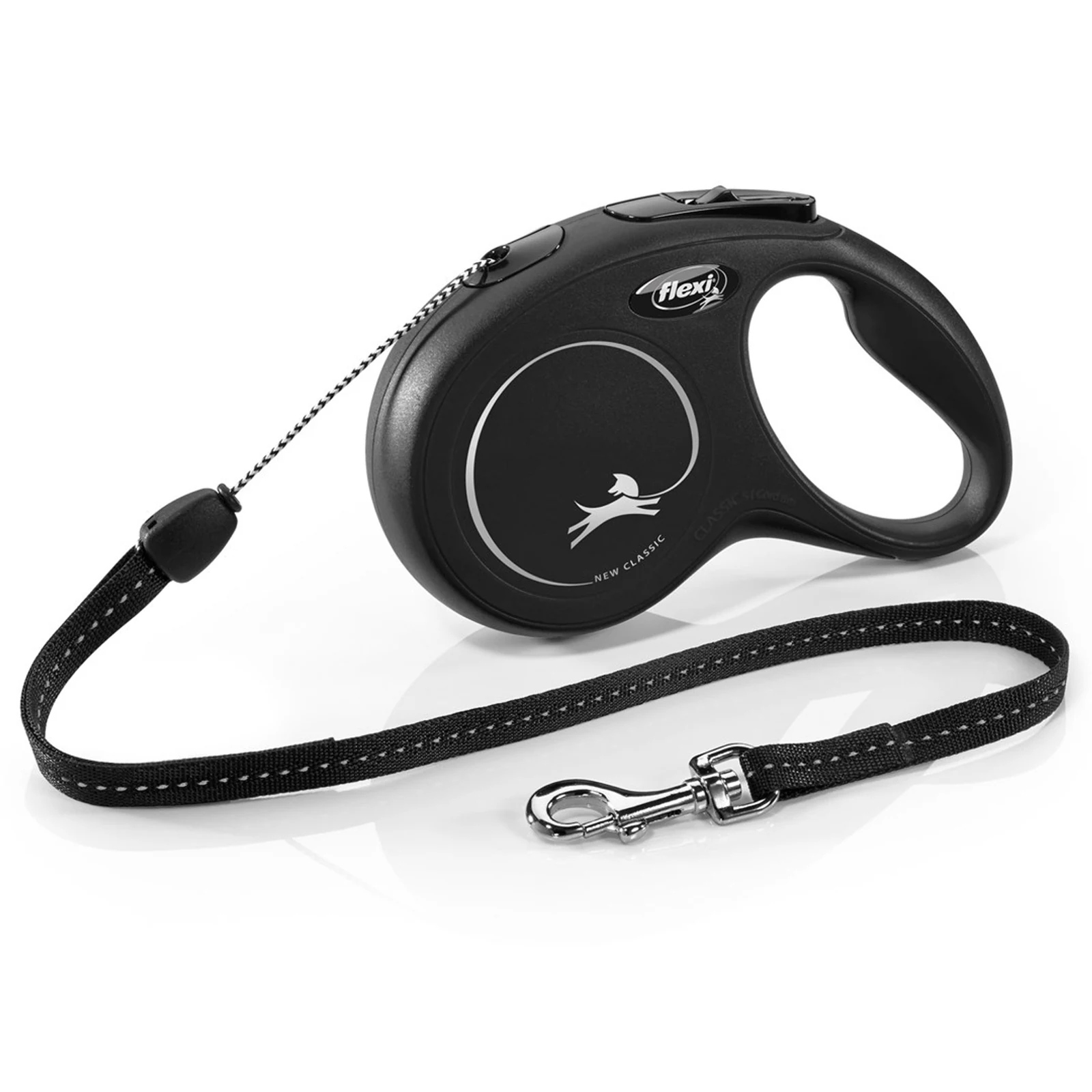 Smycz flexi New Classic S 8m - czarna, do 12kg — zdjęcie 1 z 6